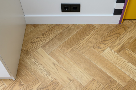 Кварцевый паркет Quartz Parquet Штучный паркет Дуб Карельский 44-419 5/0,6 мм 
